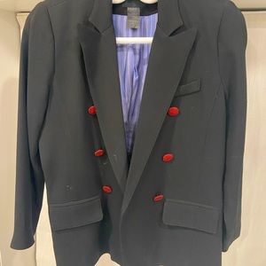 Black Smythe blazer size 10 Burgundy